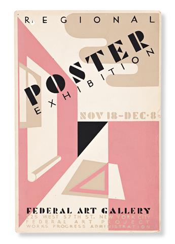 VARIOUS ARTISTS.  [WPA ARTISTS & EXHIBITIONS.] Group of 12 booklets and catalogues. 1930s. Each approximately 9x5¾ inches, 22¾x14½ cm.